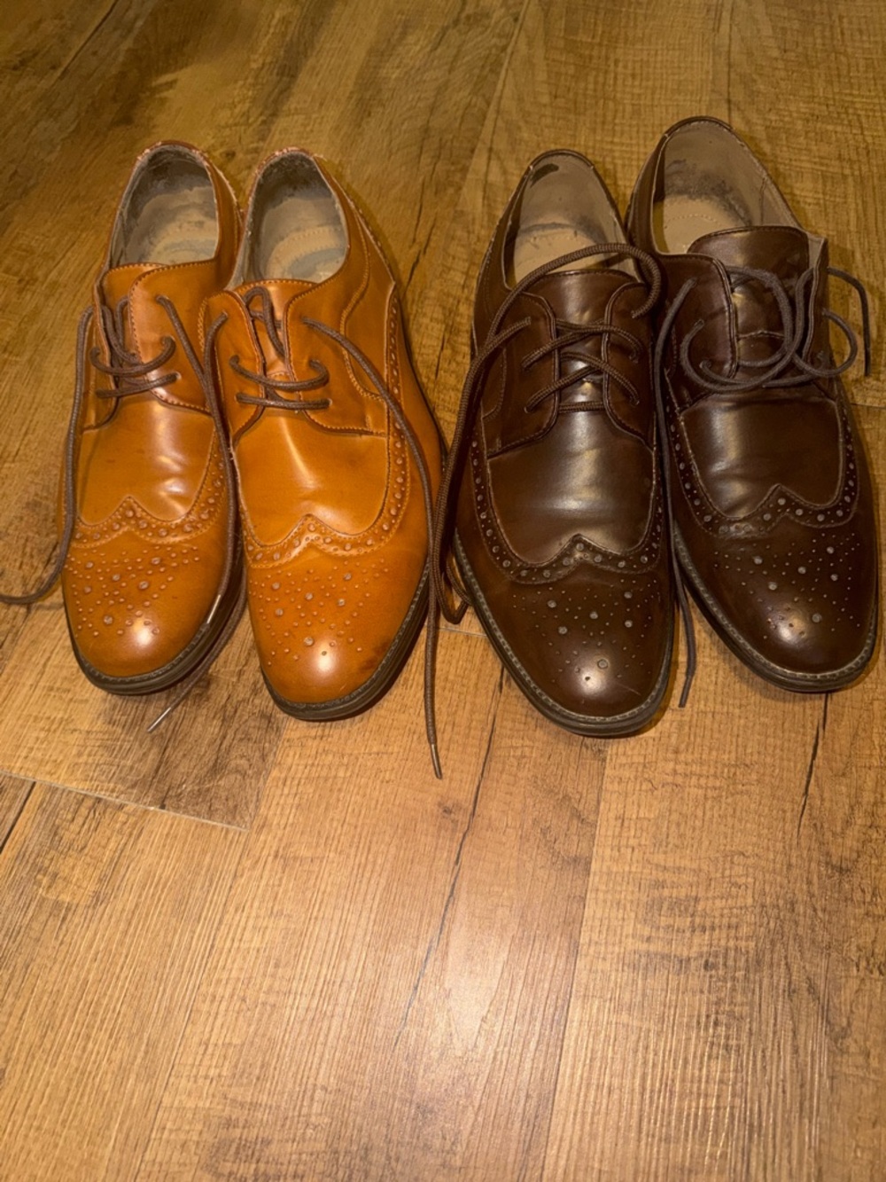 Kohl's Men's Wingtip Oxfords - Tan & Dark Brown